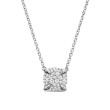 Petite Chatelaine® Pendant Necklace in Sterling Silver with Full Pave Diamonds