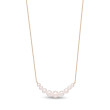 Graduated Pearl Chain Necklace