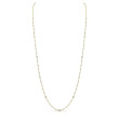 14 Carat Rose Gold Emerald Cut Diamonds by the Yard Necklace