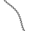 Streamline® Cross Station Necklace in Sterling Silver with Black Diamonds, 3.6mm