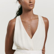 Starburst Cluster Necklace in 18K Yellow Gold with Diamonds, 66mm
