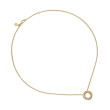 Crossover Pendant Necklace in 18K Yellow Gold with Pave Diamonds