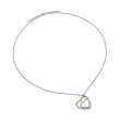 Continuance® Heart Necklace in Sterling Silver with 18K Yellow Gold