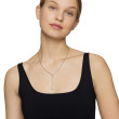 Cable Collectibles® Heart Y Necklace in Sterling Silver with Diamonds