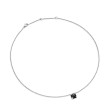 Petite Chatelaine® Pendant Necklace in Sterling Silver with Black Onyx and Pave Diamonds
