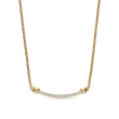 Petite Helena Wrap Station Necklace in 18K Yellow Gold with Pave Diamonds