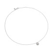 Petite Starburst Pendant Necklace in Sterling Silver with Pave Diamonds