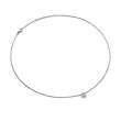 Petite Infinity Pendant Necklace in Sterling Silver with Diamonds