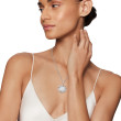 Starburst Pendant in Sterling Silver with Pave Diamonds