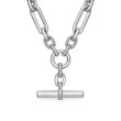 Lexington Chain Necklace in Sterling Silver with Pave Diamonds
