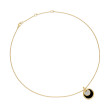 DY Elements® Convertible Pendant Necklace in 18K Yellow Gold with Pave Diamonds and Black Onyx Reversible to Mother of Pearl