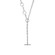 DY Madison® Three Ring Chain Necklace in Sterling Silver, 3mm