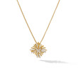 Angelika™ Four Point Pendant Necklace in 18K Yellow Gold with Pave Diamonds
