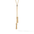 Angelika™ Tassel Necklace in 18K Yellow Gold with Pave Diamonds