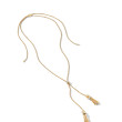 Angelika™ Tassel Necklace in 18K Yellow Gold with Pave Diamonds