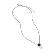 Petite Chatelaine® Pendant Necklace in Sterling Silver with Black Onyx, 18K Yellow Gold and Pave Diamonds