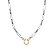 Lexington Chain Necklace in Sterling Silver with 18K Yellow Gold