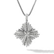 Angelika™ Four Point Pendant Necklace in Sterling Silver with Pave Diamonds