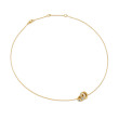 Modern Renaissance Double Pendant Necklace in 18K Yellow Gold with Full Pave Diamonds