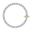 DY Madison® Toggle Chain Necklace in Sterling Silver with 18K Yellow Gold, 11mm