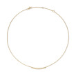 Petite Pavé Bar Necklace in 18K Yellow Gold with Diamonds, 1.25mm