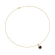 Petite DY Elements® Pendant Necklace in 18K Yellow Gold with Black Onyx and Diamonds, 17.8mm