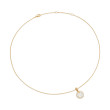 Petite DY Elements® Pendant Necklace in 18K Yellow Gold with Mother of Pearl and Diamonds, 17.8mm