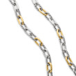 DY Madison® Chain Necklace in Sterling Silver with 18K Yellow Gold, 8.5mm
