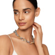 DY Mercer® Chain Necklace in Sterling Silver with 18K Yellow Gold and Diamonds, 25mm