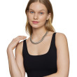 Sculpted Cable Necklace in Sterling Silver, 14mm