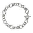 DY Mercer® Chain Necklace in Sterling Silver with Diamonds, 25mm