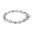 DY Mercer™ Chain Necklace in Sterling Silver with Diamonds, 25mm