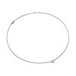 Puffy Heart Pendant Necklace in Sterling Silver with Diamonds, 7.8mm