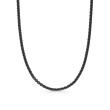 DY Bel Aire Color Box Chain Necklace in Black Acrylic with 14K Yellow Gold, 2.7mm