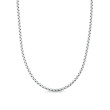 DY Bel Aire Color Box Chain Necklace in White Acrylic with 14K Yellow Gold, 2.7mm