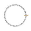 DY Madison® Toggle Chain Necklace in Sterling Silver with 18K Yellow Gold