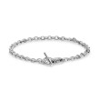 DY Mercer® Toggle Chain Necklace in Sterling Silver with Diamonds, 8mm