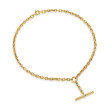 DY Mercer® Petite Toggle Chain Necklace in 18K Yellow Gold with Diamonds, 4.5mm