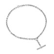 DY Mercer® Petite Toggle Chain Necklace in Sterling Silver with Diamonds, 4.5mm