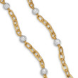 DY Madison® Pavé Bead Chain Necklace in 18K Yellow Gold with Diamonds, 6mm