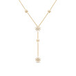Starburst Y Necklace in 18K Yellow Gold with Diamonds, 76.7mm