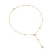 Starburst Y Necklace in 18K Yellow Gold with Diamonds, 76.7mm