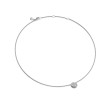 Sculpted Cable Pendant Necklace in Sterling Silver, 10mm