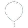 22.17 Carat Rounds and Pear Shape Diamond Lariat