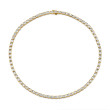 17.4 Carat Yellow Gold East-West Diamond Bezel-Set