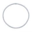 24.96 Carat Classic Straightline Diamond Necklace