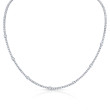 4.44 Carat Round Cut Diamond Necklace