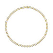 20.44 Carat 18k Yellow Gold Bezel Straight Line Necklace