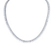 27.66 Carat 18k Yellow Gold Straight Line Necklace