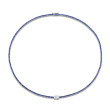 Straight Line Sapphire Necklace with Diamond Accent